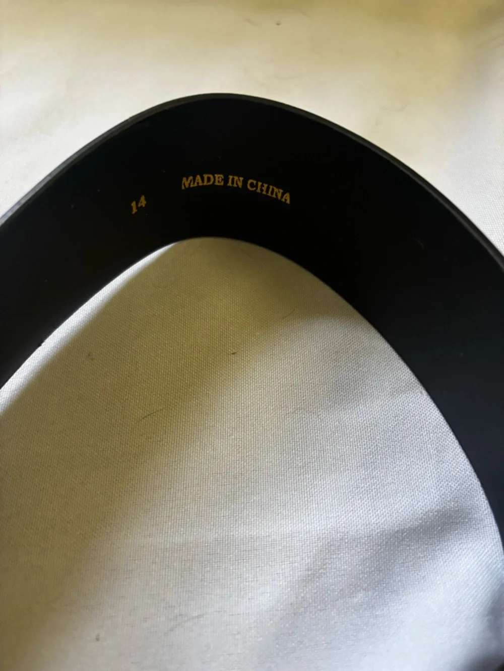 Y2K Patent Wide Belt in Black Sz 14